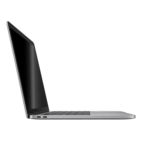Apple macBook Pro laptop ready for website to fit on screen
